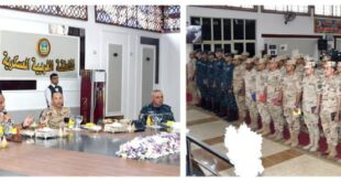 وزير الدفاع والإنتاج الحربى يلتقى عددا من مقاتلى المنطقة الغربية العسكرية